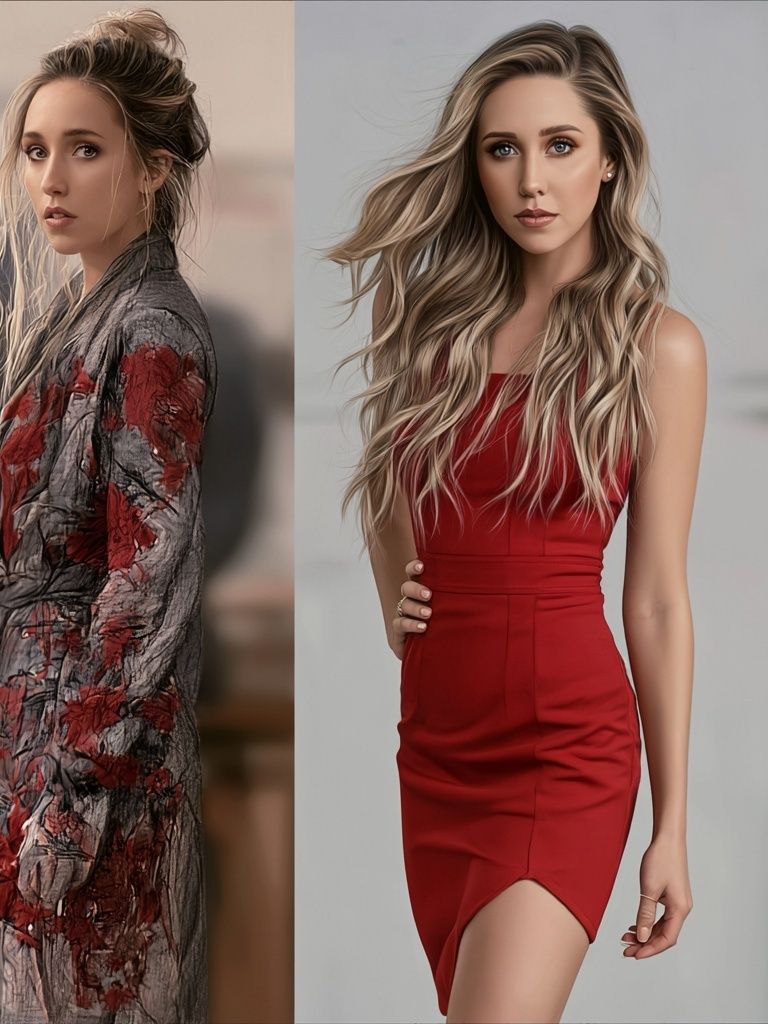 Fashion Portrait Diptych Poster. poster — fashion art