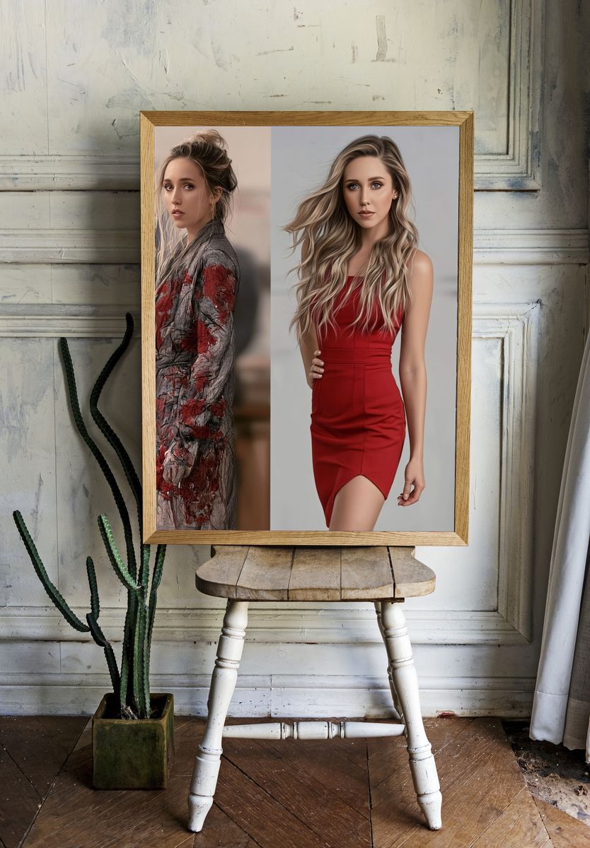 Fashion Portrait Diptych Poster. — room view 1