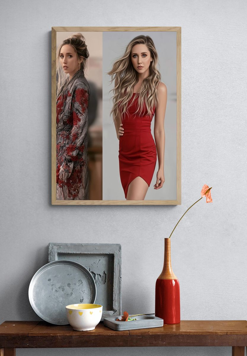 Fashion Portrait Diptych Poster. — room view 3