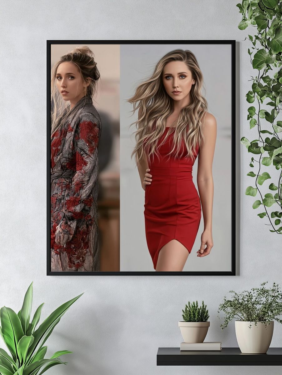 Fashion Portrait Diptych Poster. — room view 4
