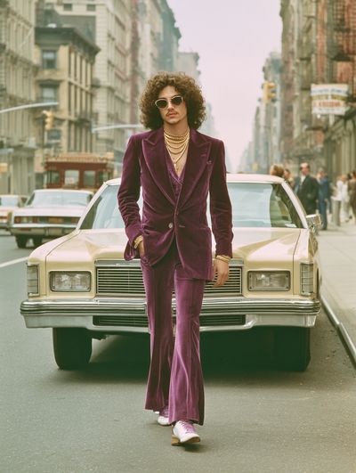 70s Street Style Portrait Print.