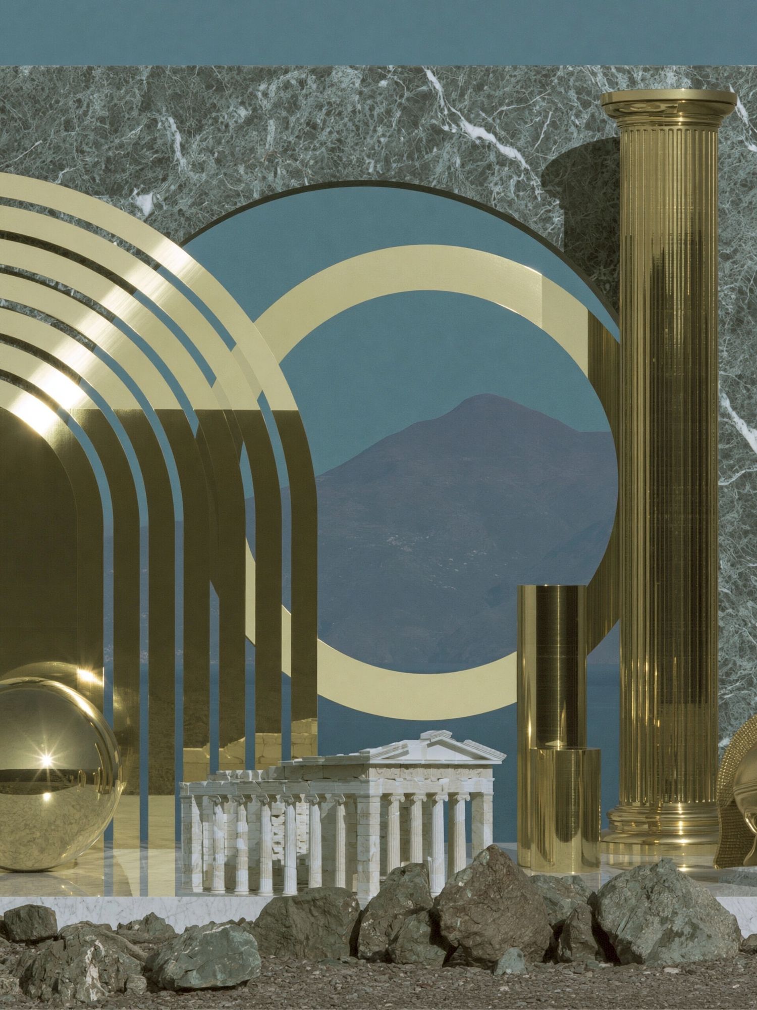 Classical Surreal Collage Print. poster detail