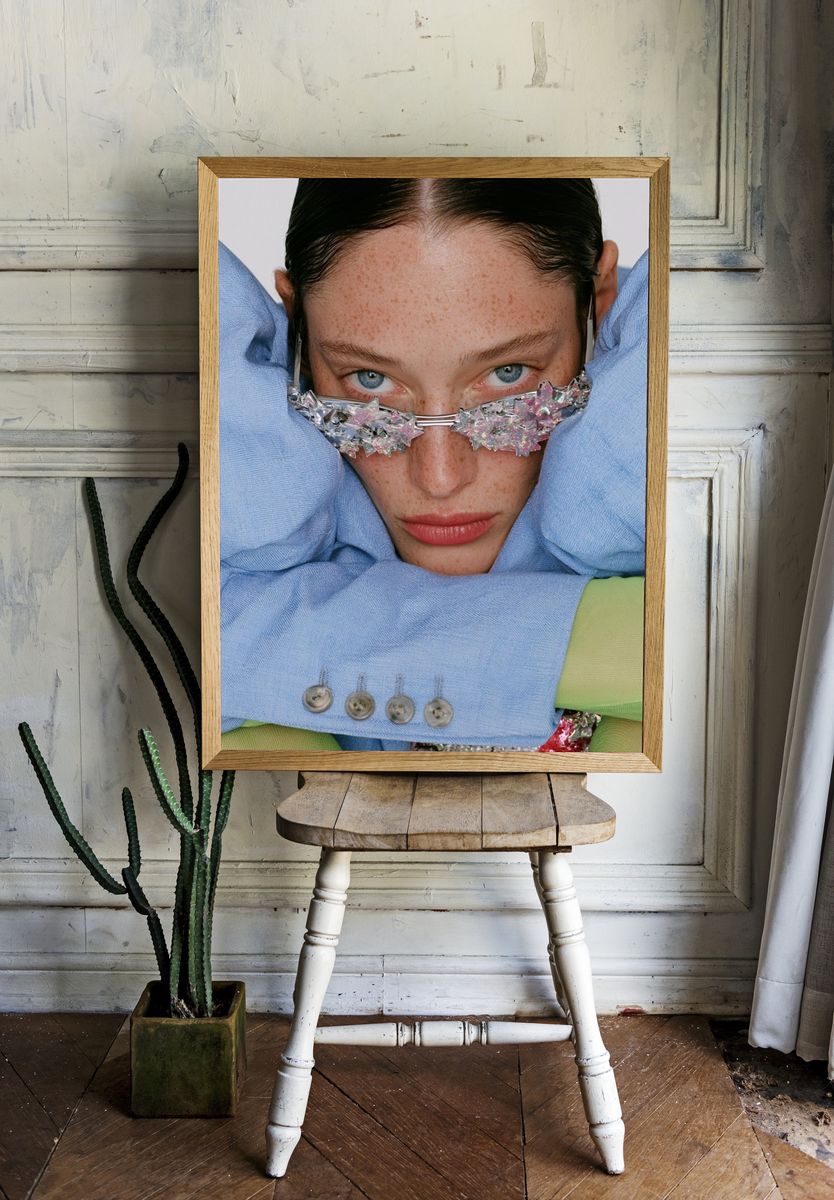 Avant-Garde Fashion Portrait Poster. — room view 1