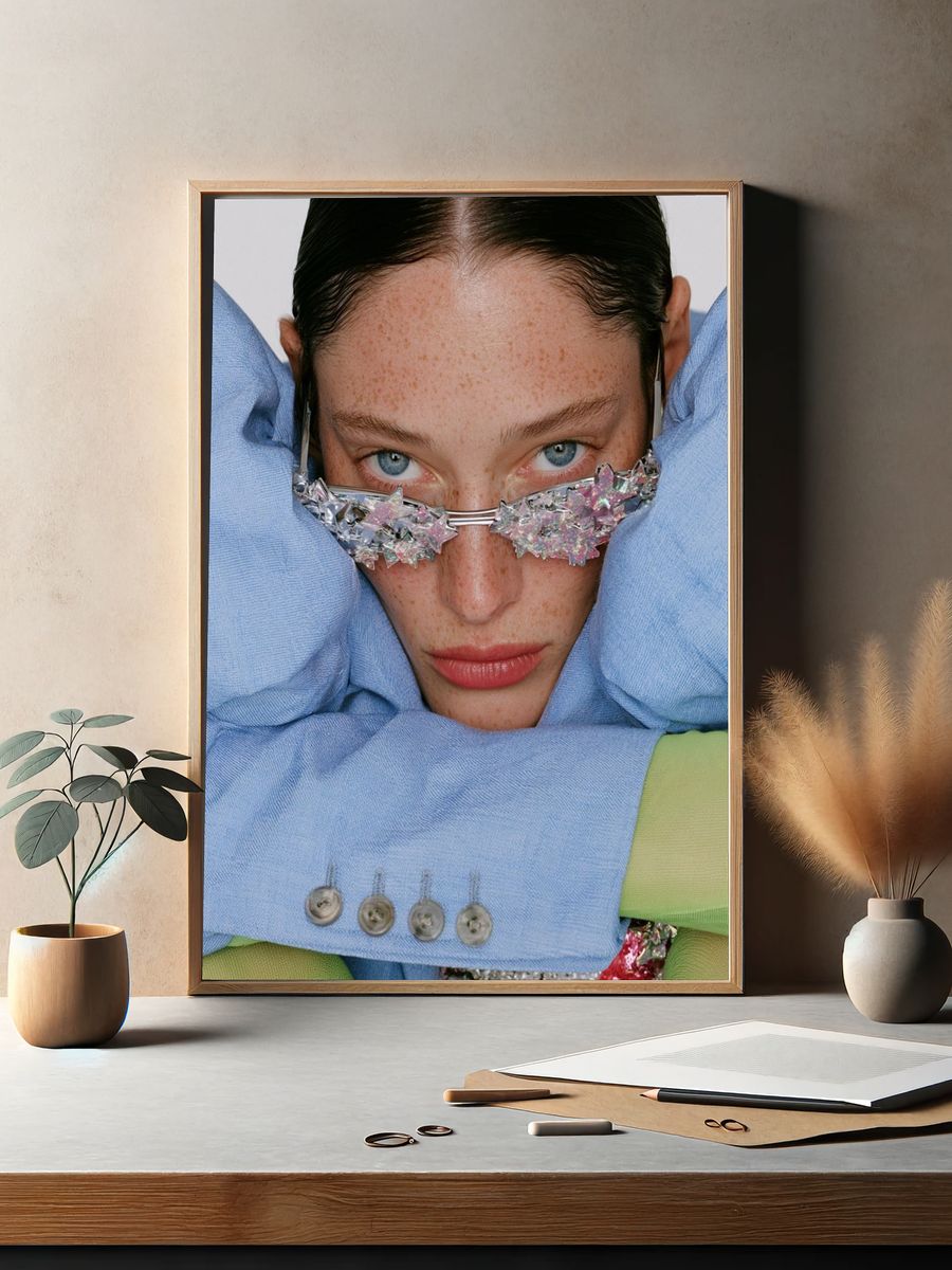 Avant-Garde Fashion Portrait Poster. — room view 2