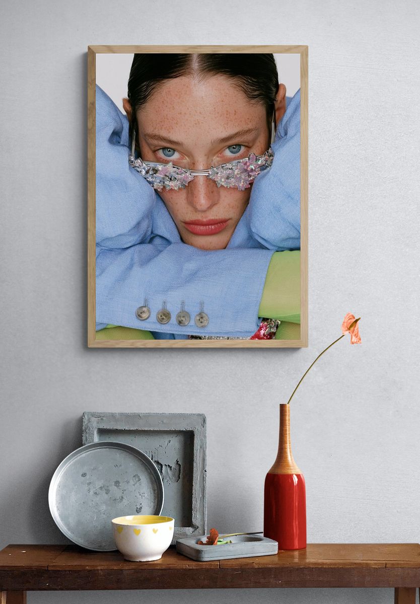 Avant-Garde Fashion Portrait Poster. — room view 3
