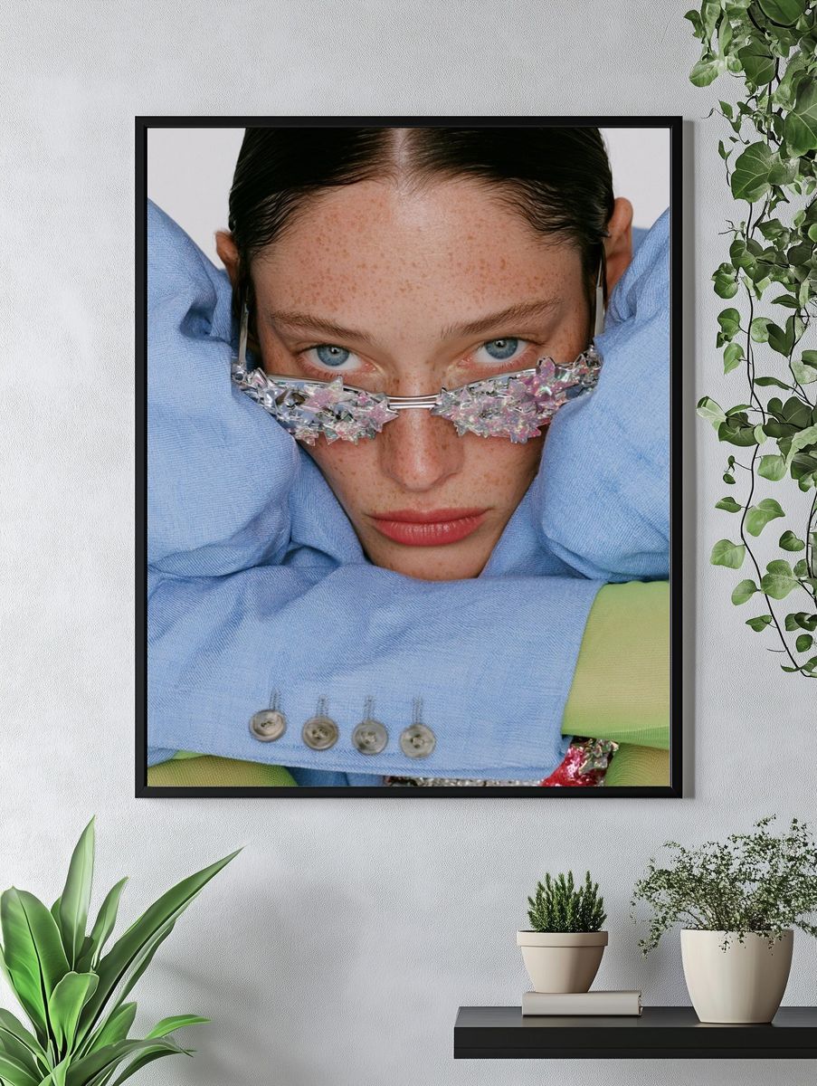 Avant-Garde Fashion Portrait Poster. — room view 4