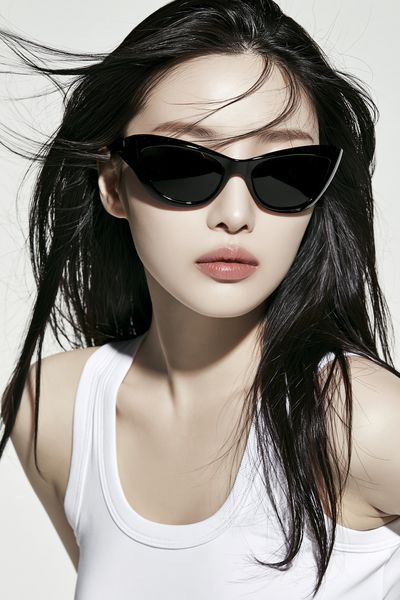Sleek Sunglasses Portrait Print.