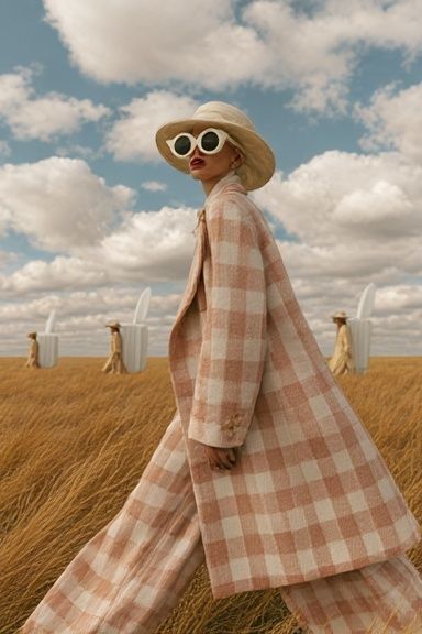 Pastel Fashion Field Poster. poster — fashion art