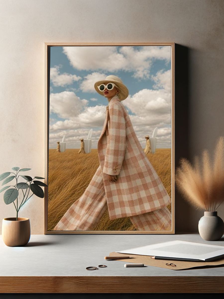 Pastel Fashion Field Poster. — room view 2