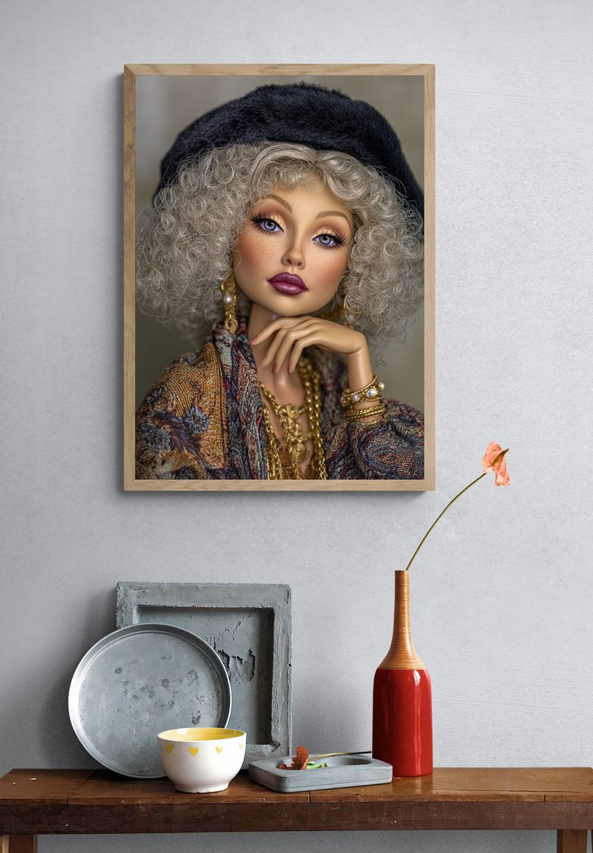 Elegant Fashion Portrait Poster. — room view 3