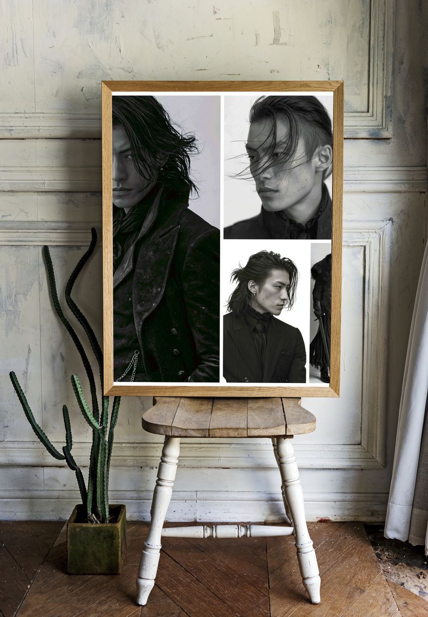 Gothic Fashion Portrait Poster. — room view 1