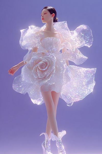 Iridescent Fashion Figure Poster.