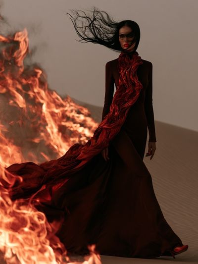 Fire Veil Fashion Poster. poster