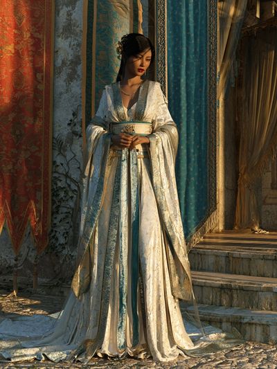 Regal Silk Portrait Poster. poster