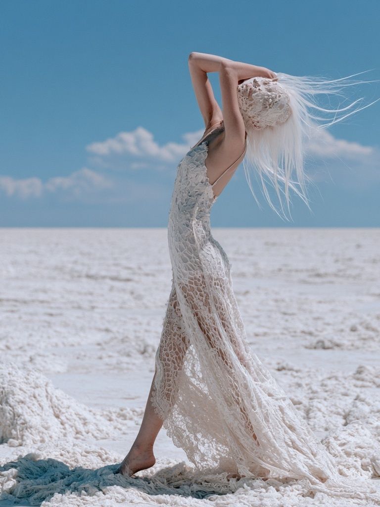 Dreamlike Salt Flats Fashion Poster. poster — fashion art