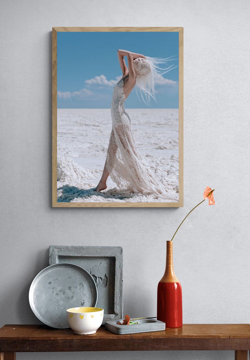 Dreamlike Salt Flats Fashion Poster. — room view 3