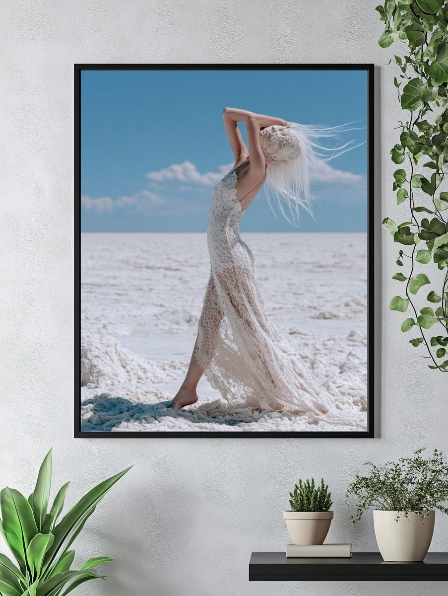 Dreamlike Salt Flats Fashion Poster. — room view 4