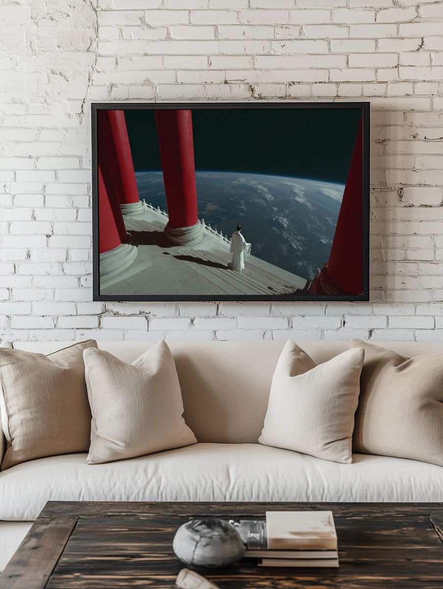 Celestial Temple View — Surreal Print room preview
