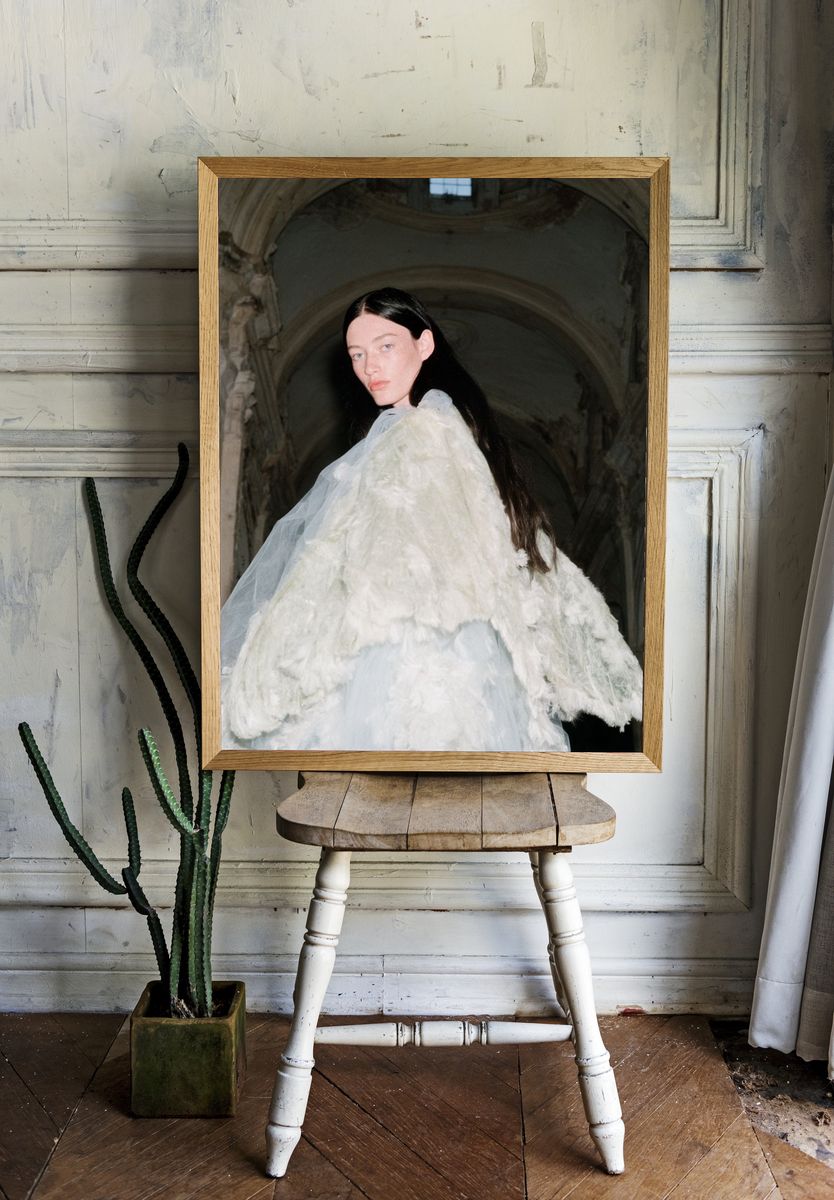 Avant-Garde Fashion Portrait Poster. — room view 1