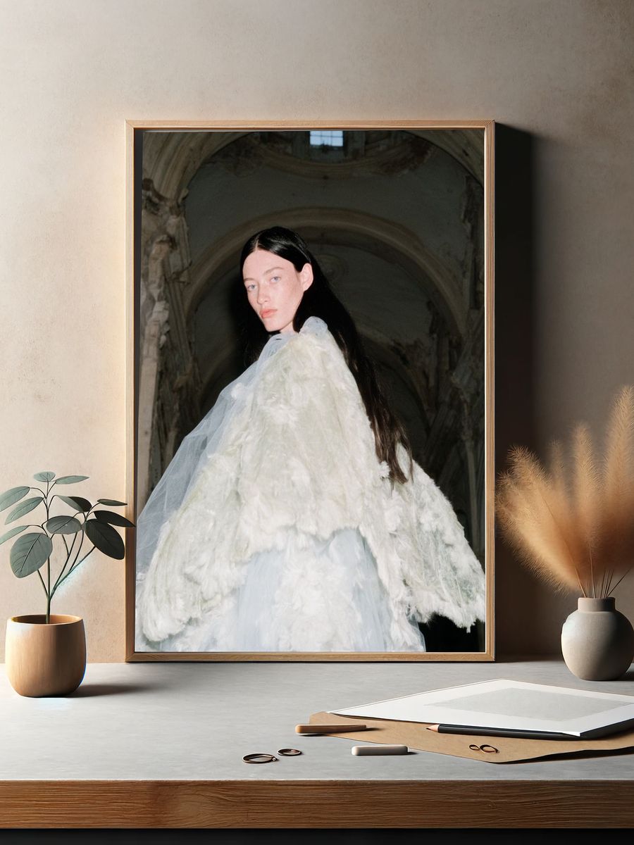 Avant-Garde Fashion Portrait Poster. — room view 2