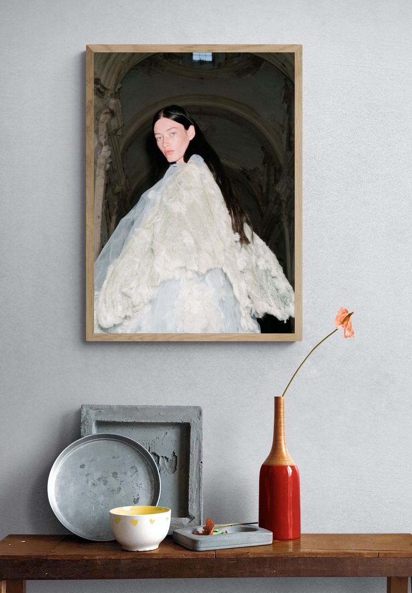 Avant-Garde Fashion Portrait Poster. — room view 3