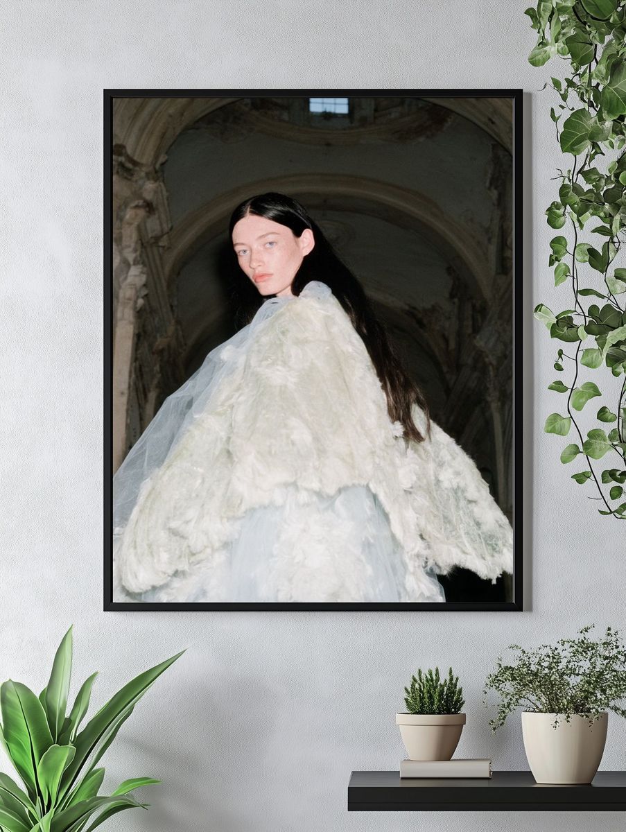 Avant-Garde Fashion Portrait Poster. — room view 4