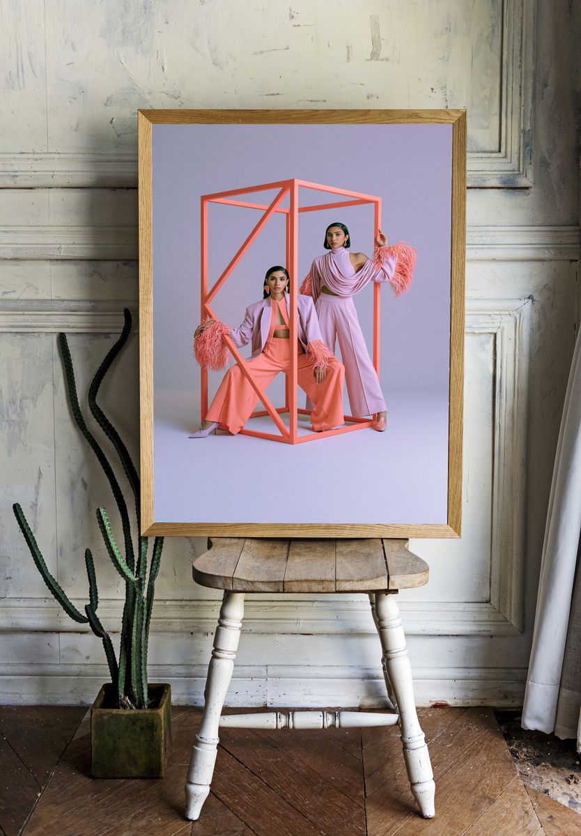 Fashion Editorial Portrait Poster. — room view 1