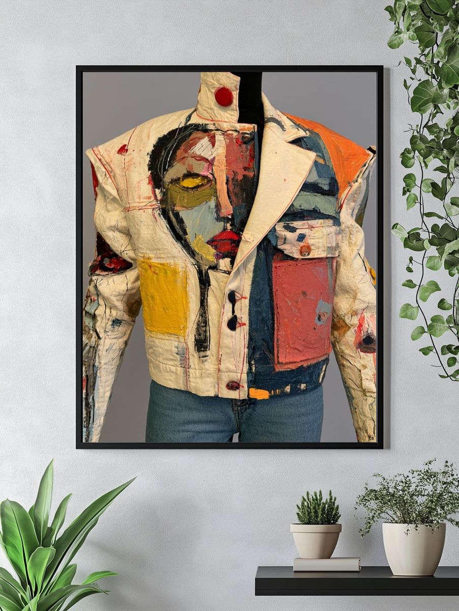 Abstract Painted Jacket Poster. — room view 4