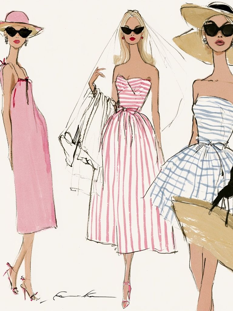 Fashion Sketch Women Print. poster — fashion art
