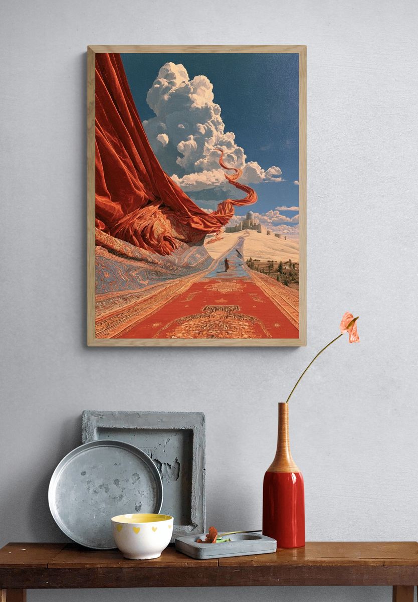 Surreal Desert Cloudscape Print. — room view 3