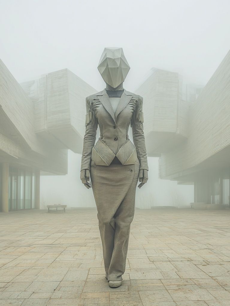 Futurist Fashion Figure Poster. poster — fashion art