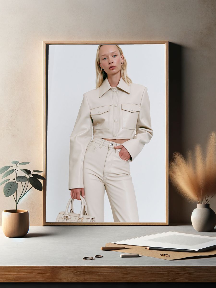 Minimalist Fashion Portrait Poster. — room view 2