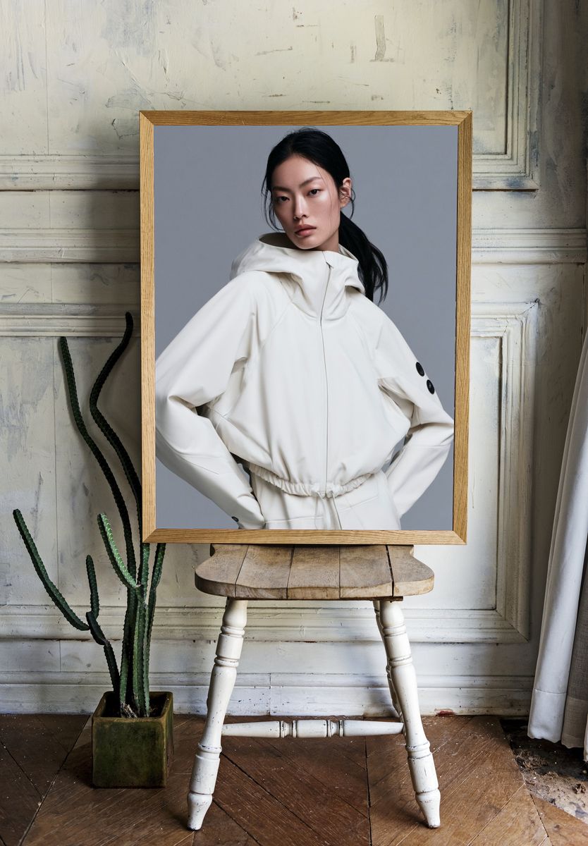 Minimalist Fashion Portrait Poster. — room view 1