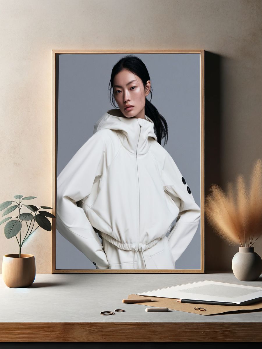 Minimalist Fashion Portrait Poster. — room view 2