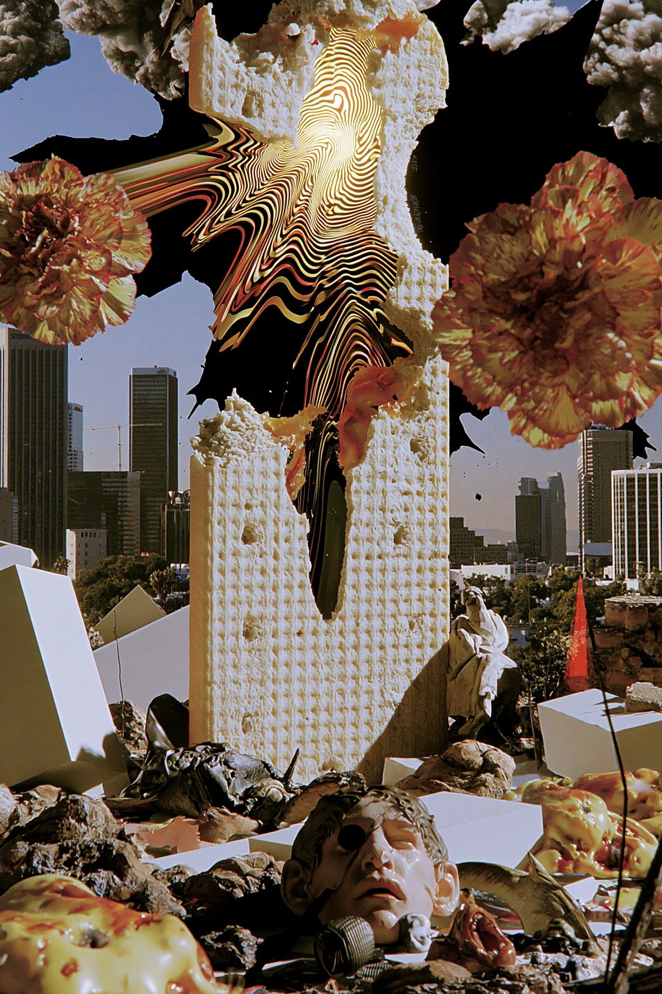 Surreal City Collage Poster. poster detail