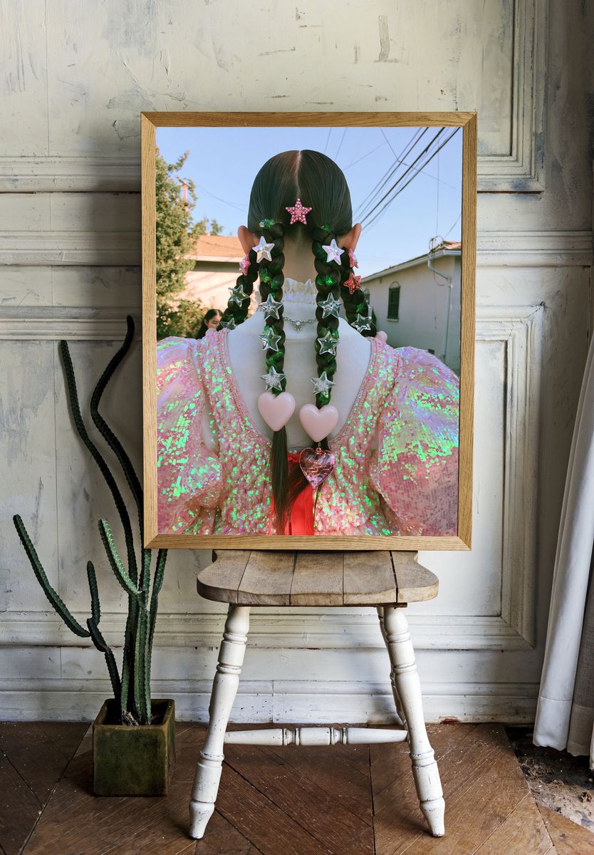 Star Braids Fashion Portrait Poster. — room view 1