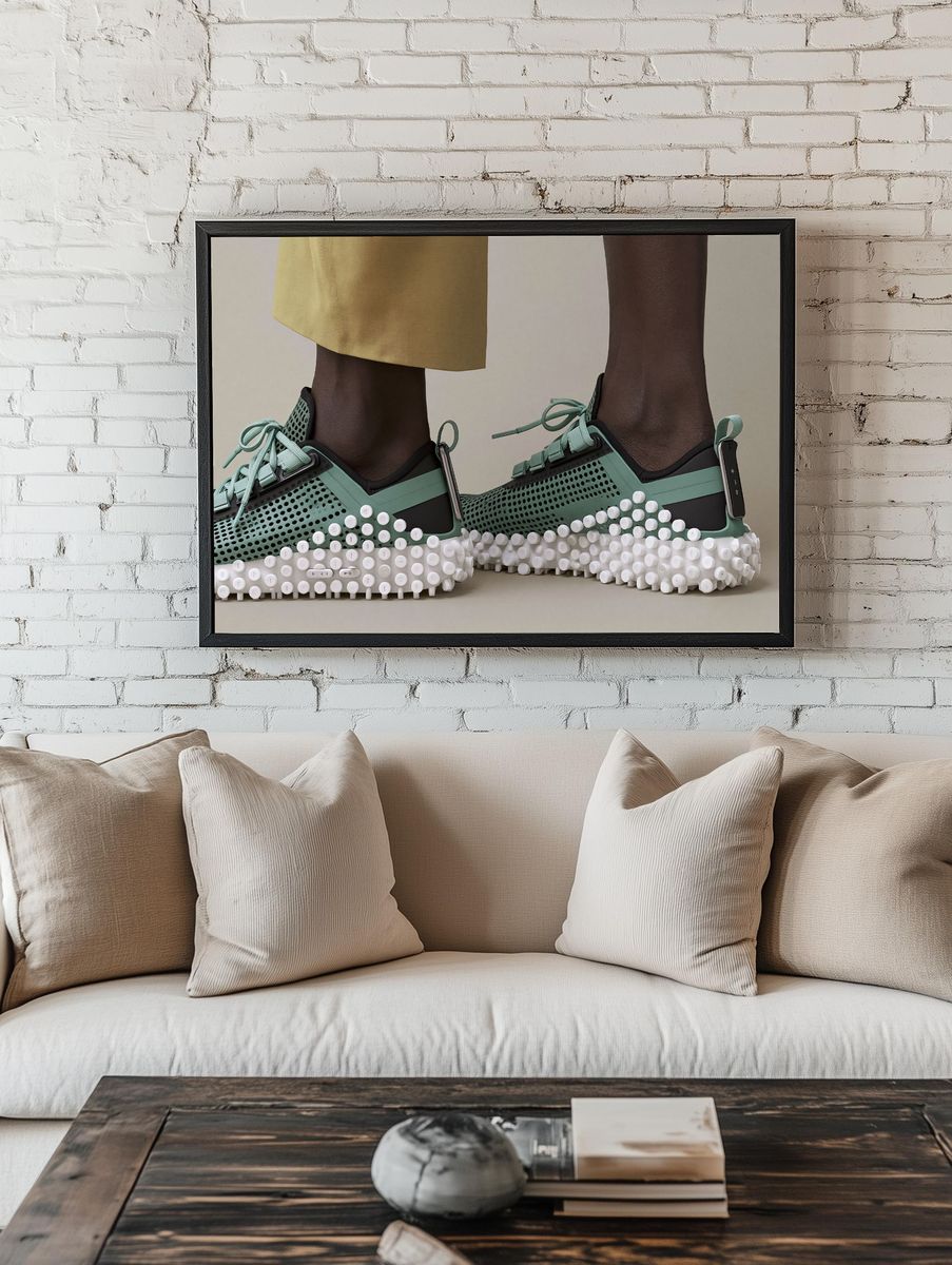 Avant-Garde Sneaker Fashion Print. room preview