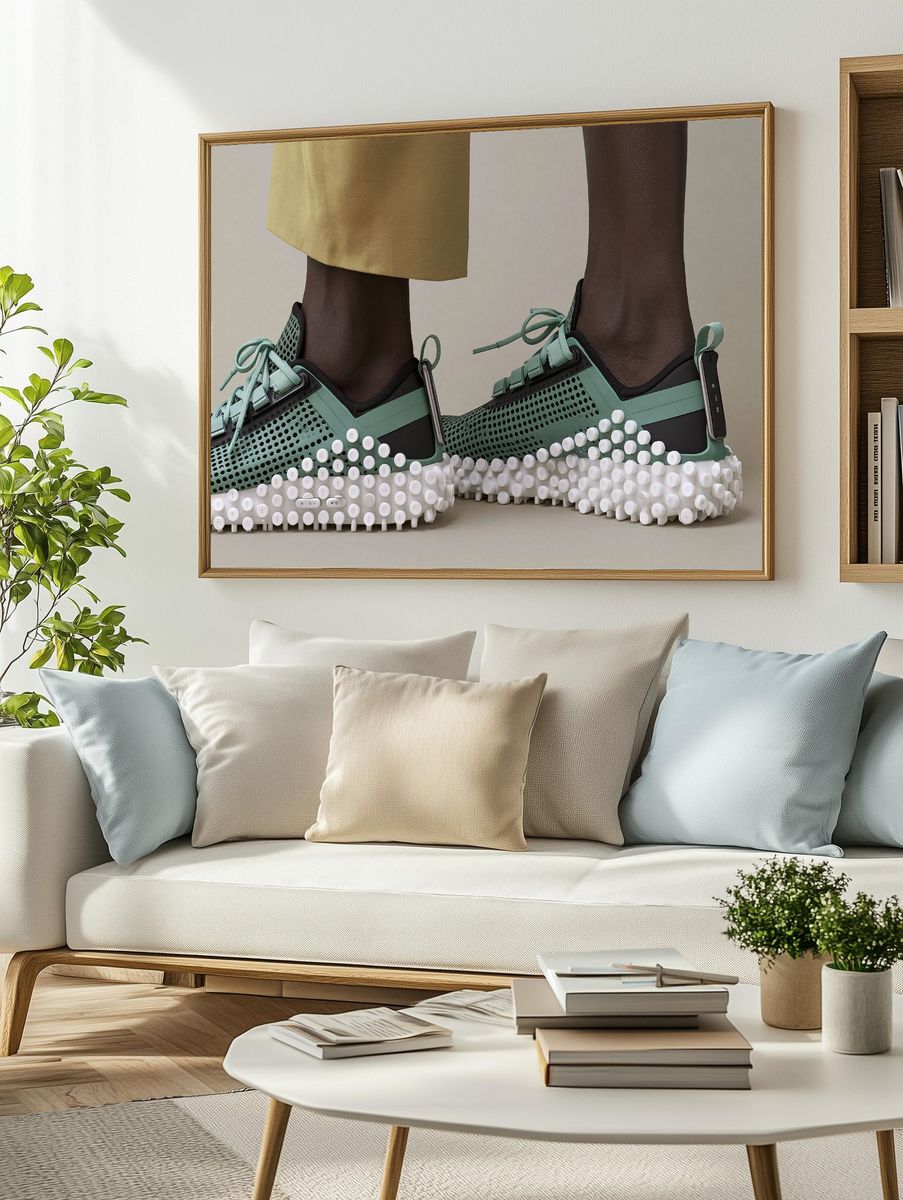 Avant-Garde Sneaker Fashion Print. — room view 2