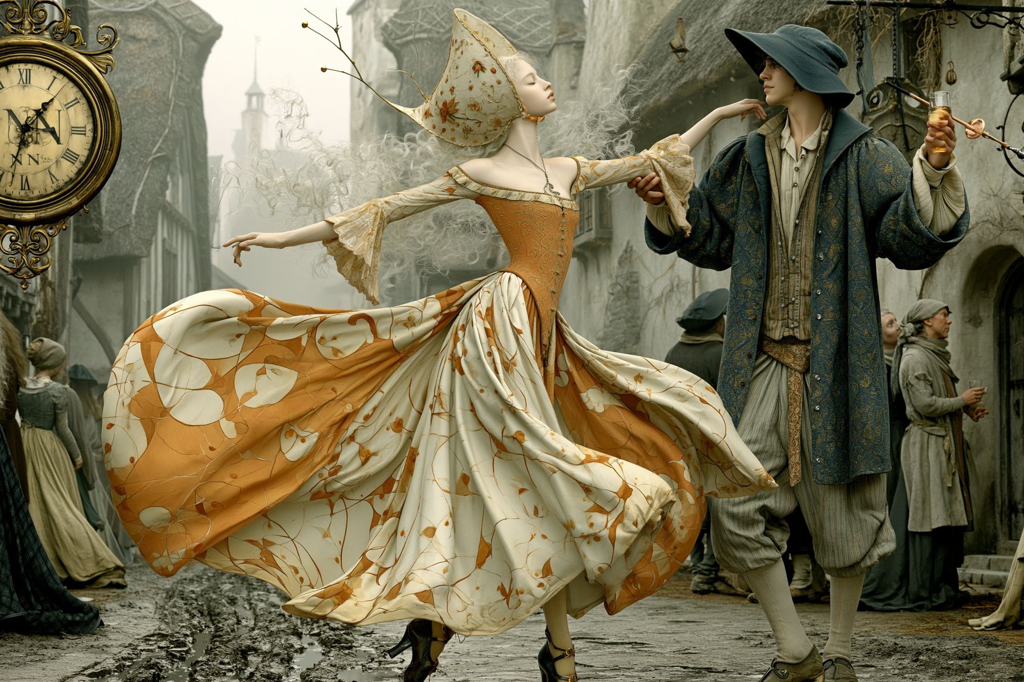 Clockwork Dance — Surrealism Print. poster detail
