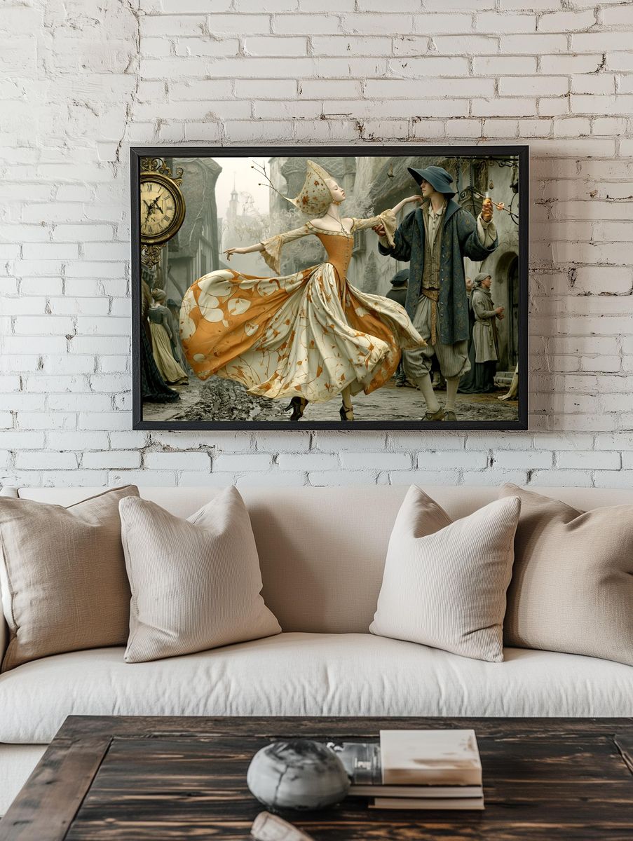 Clockwork Dance — Surrealism Print. room preview