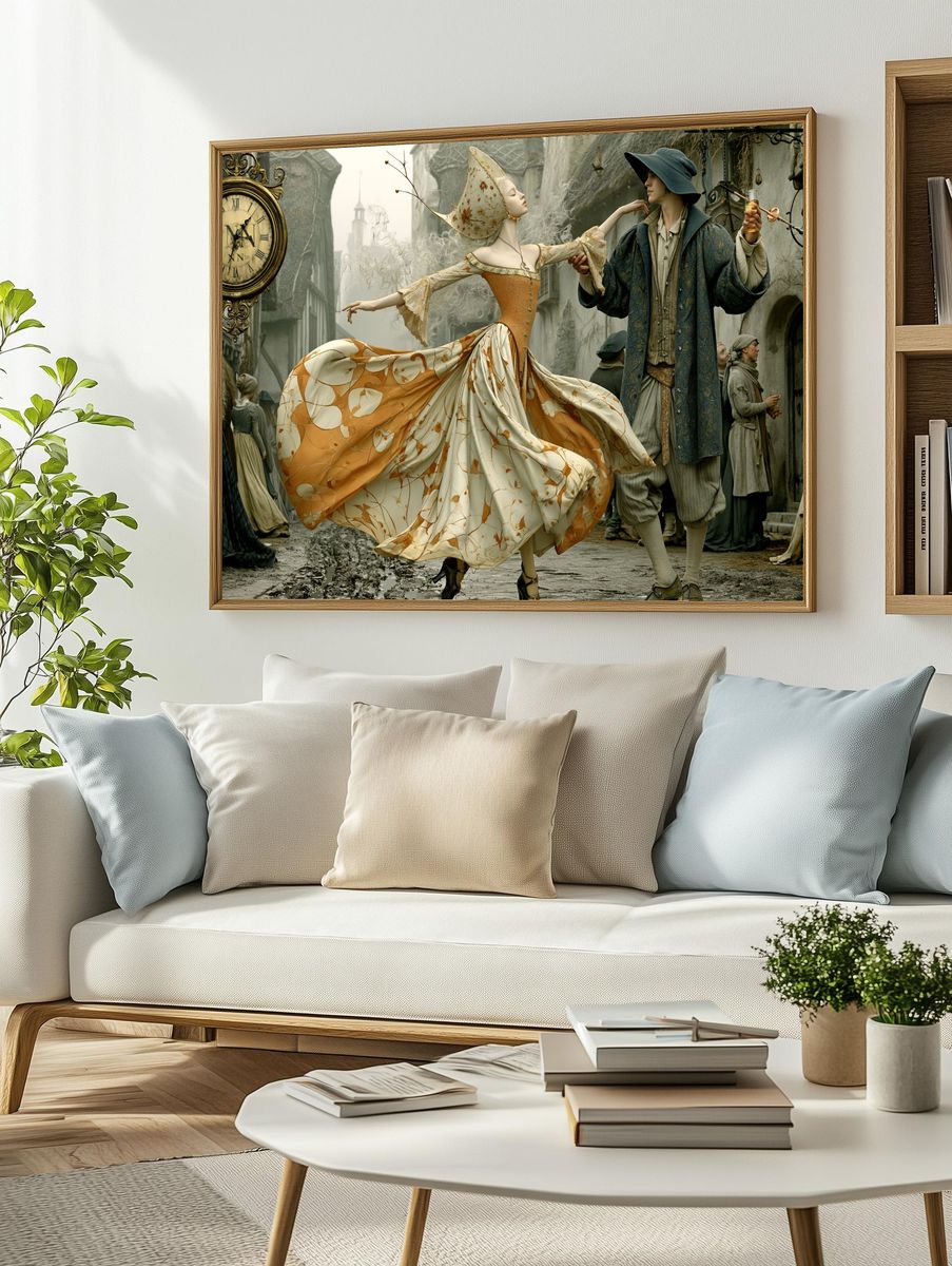 Clockwork Dance — Surrealism Print. — room view 2