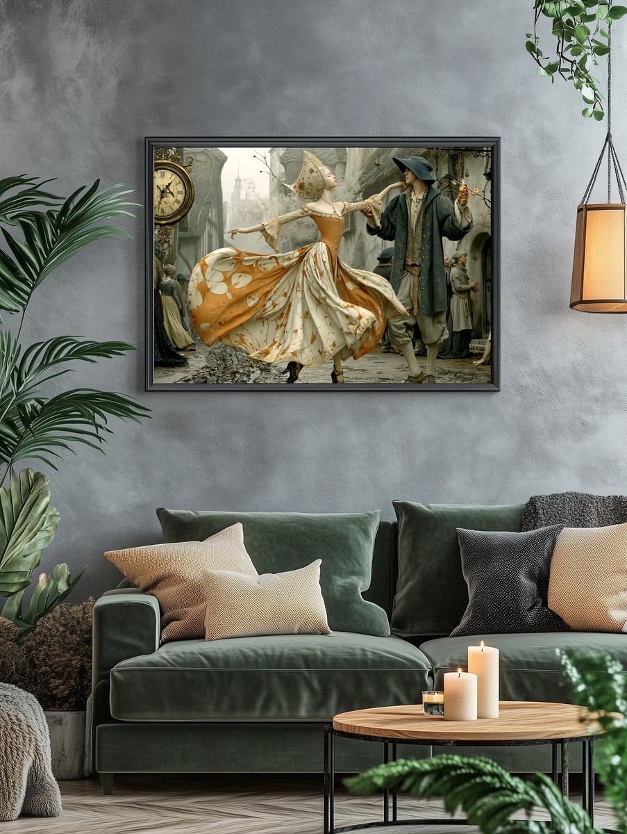 Clockwork Dance — Surrealism Print. — room view 4