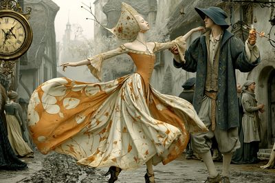 Clockwork Dance — Surrealism Print. poster