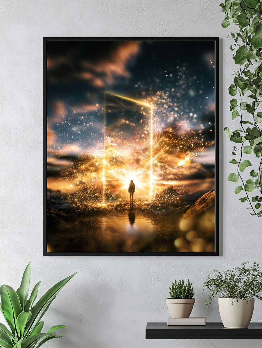 Cosmic Portal Surrealism Poster. — room view 4