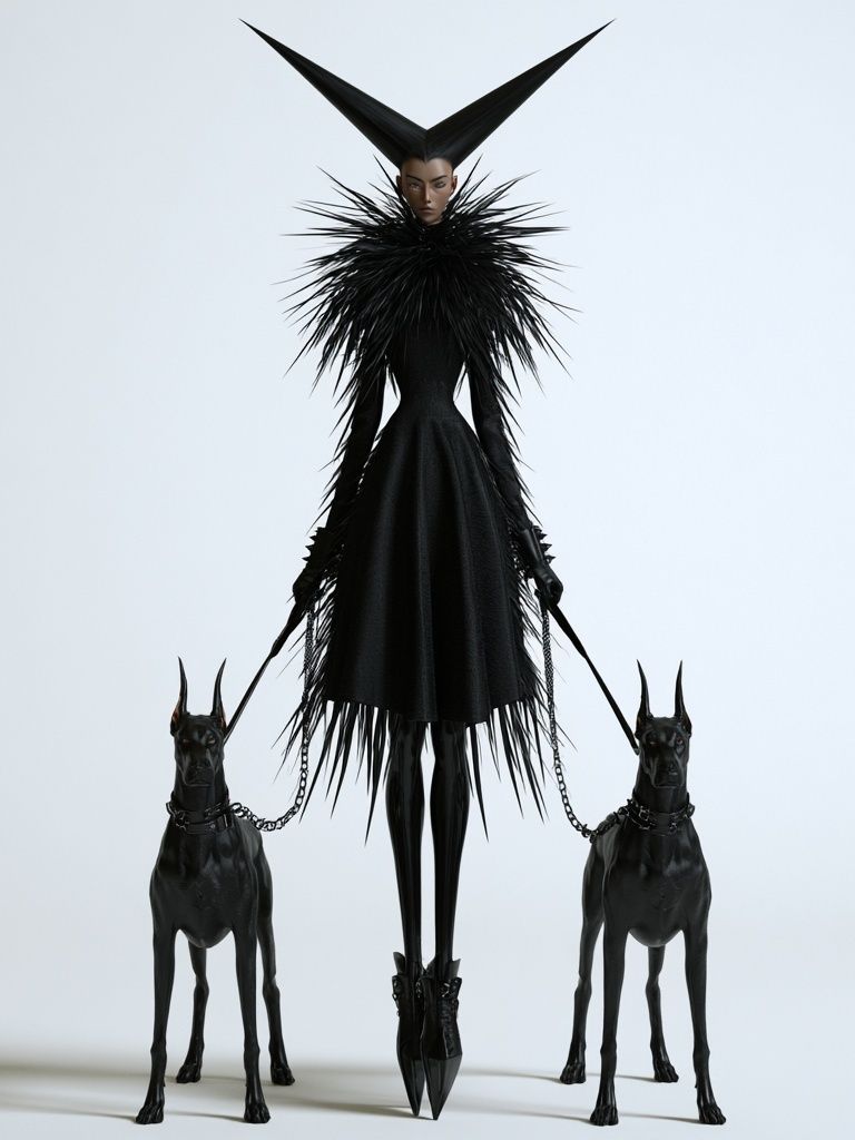 Dark Fashion Figure Poster. poster detail