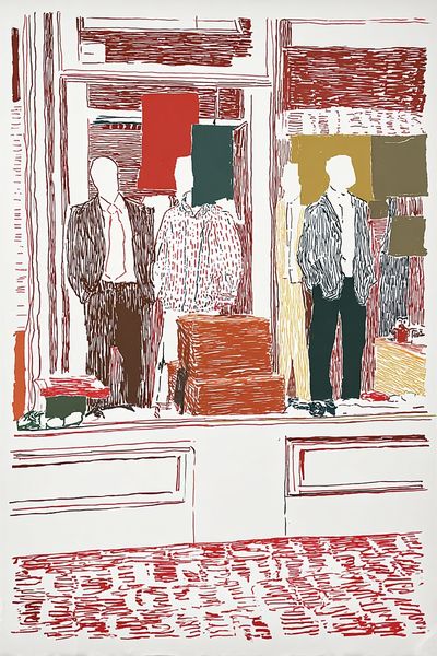 Fashion Window Display Illustration Poster. poster