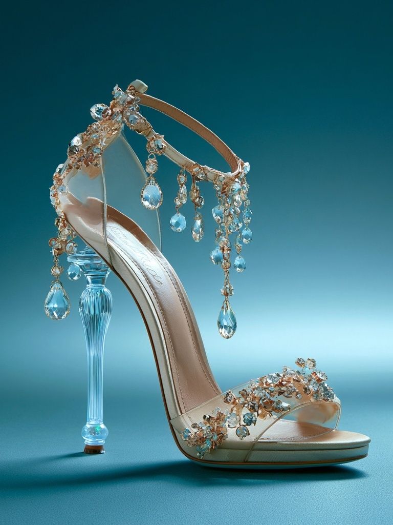 Crystal High Heel Fashion Poster. poster detail