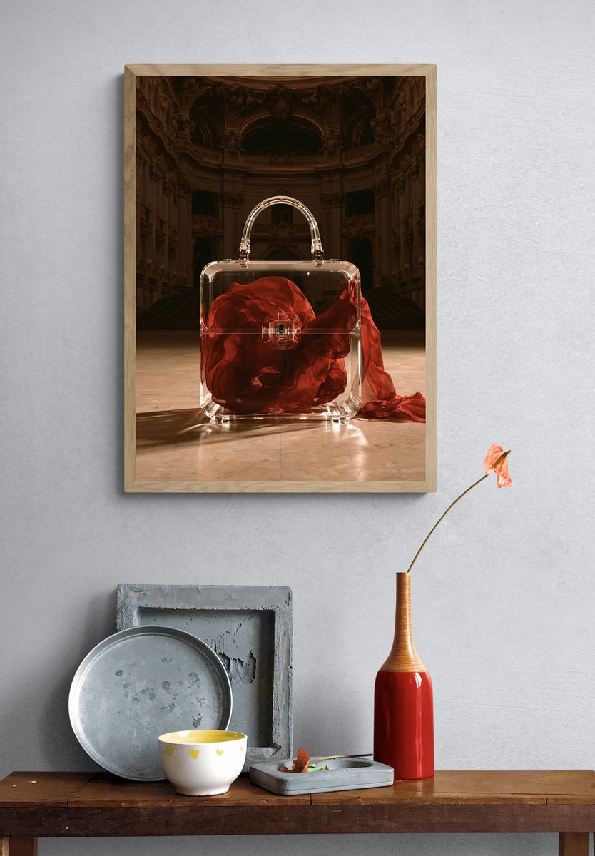 Luxury Handbag Still Life Poster. — room view 3