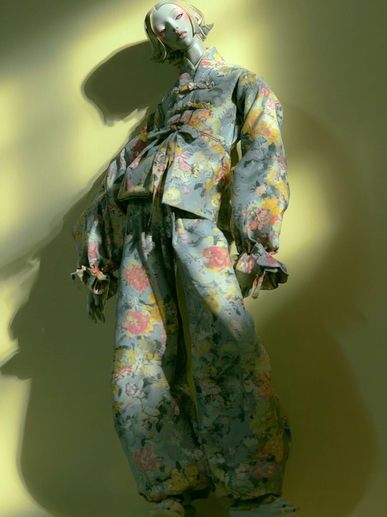 Floral Fashion Figure Poster. poster detail