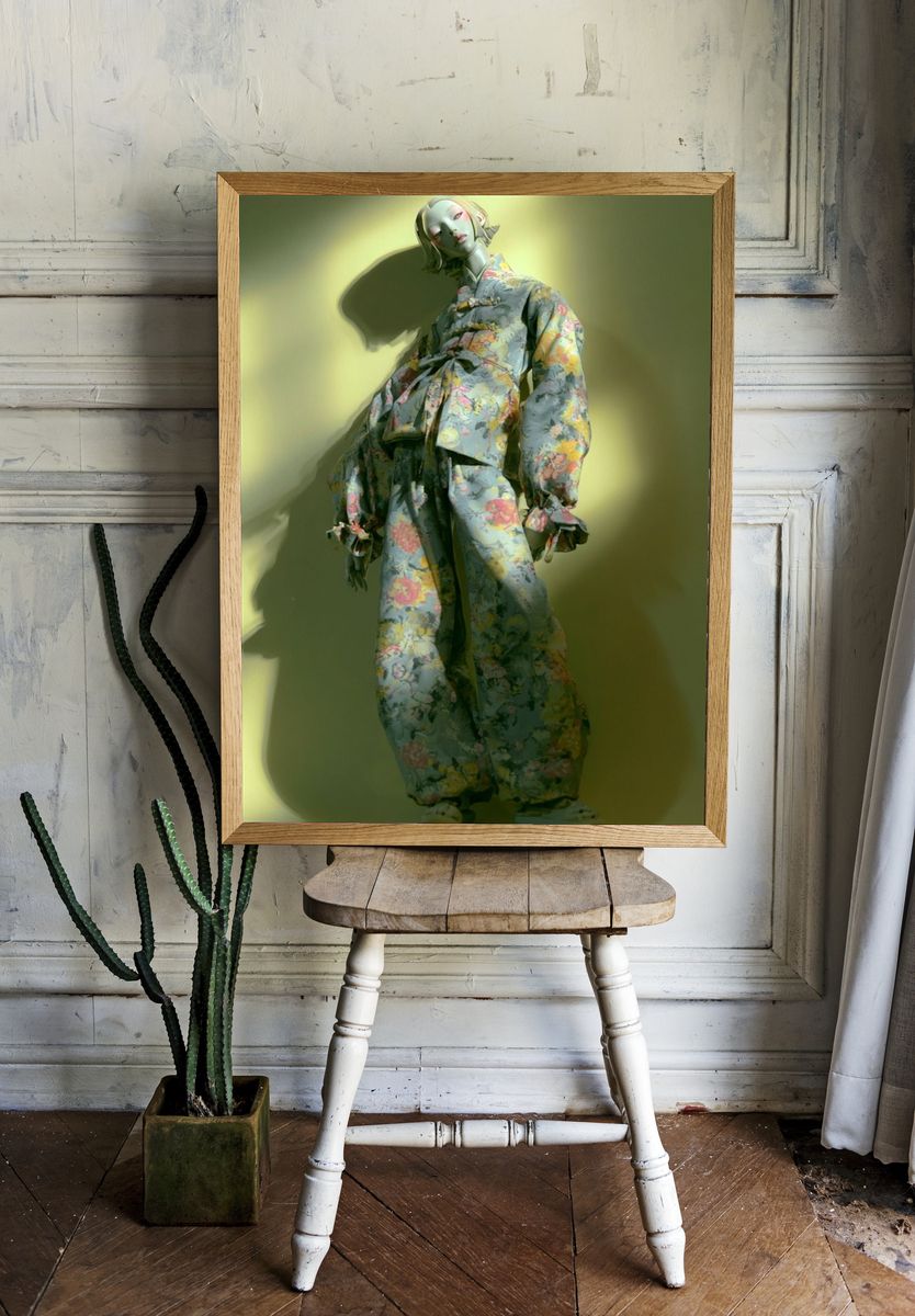 Floral Fashion Figure Poster. room preview